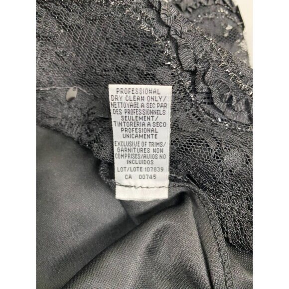 JS COLLECTIONS Black Lace Cocktail Dress 6 Petite Whimsigoth Fairy Grunge Y2K 90 - Picture 5 of 14